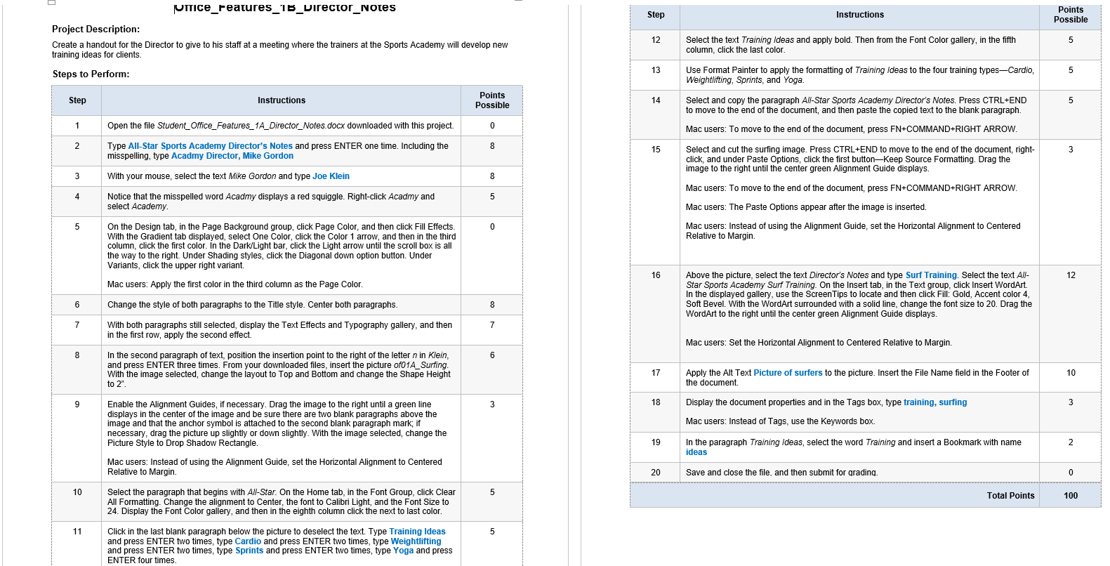 \fNOTIce_Features_15_Director_Notes Step Points