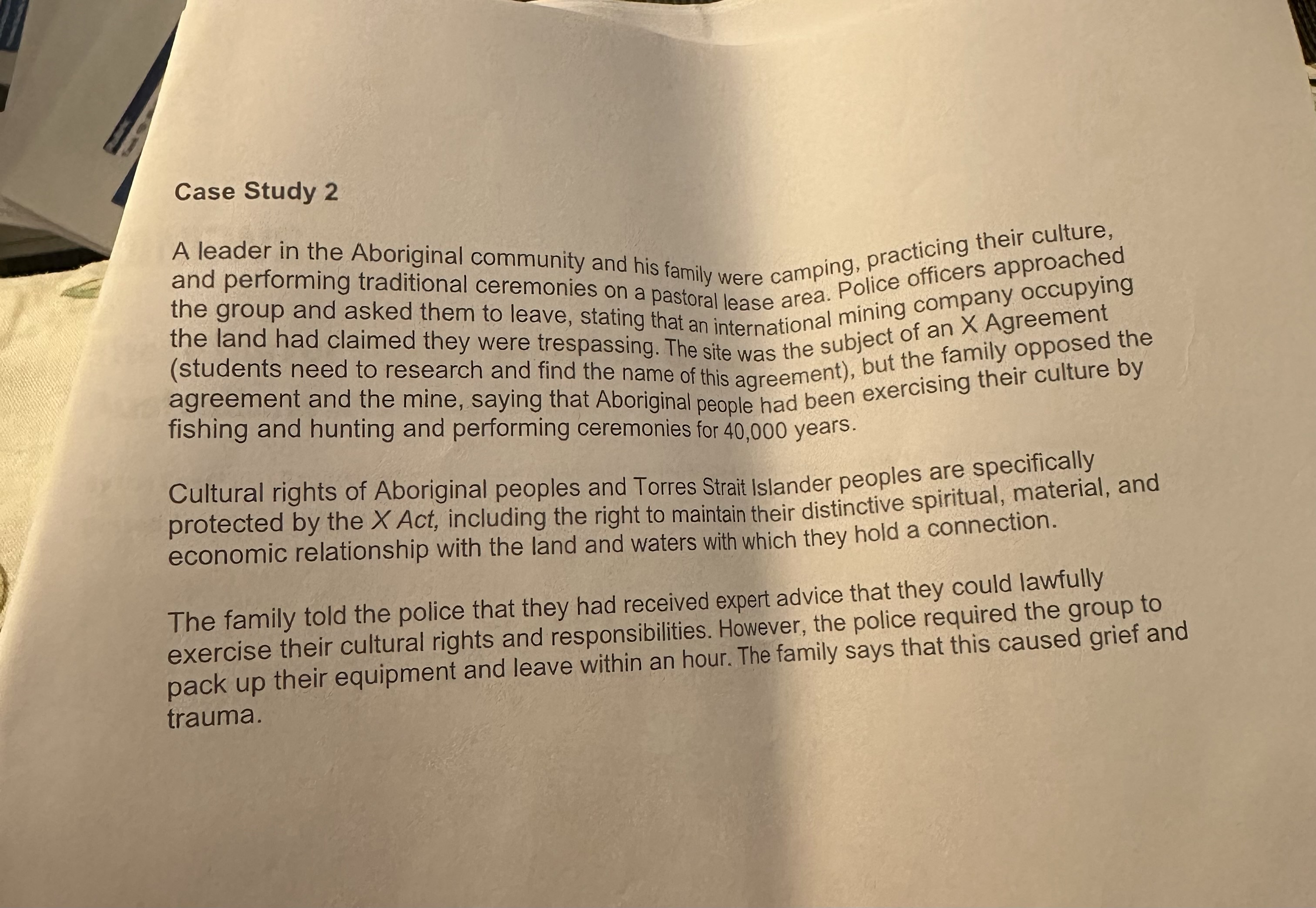 Case Study 2 A leader in the Aboriginal community