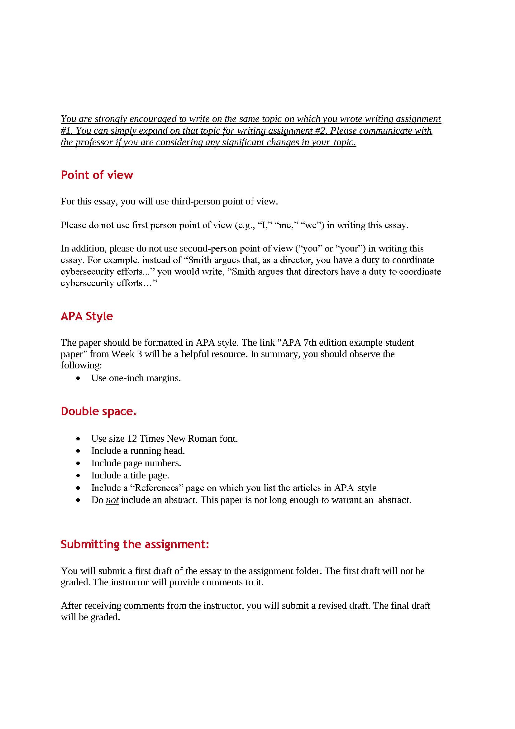 Writing Assignment #2 The Six-Source Essay: