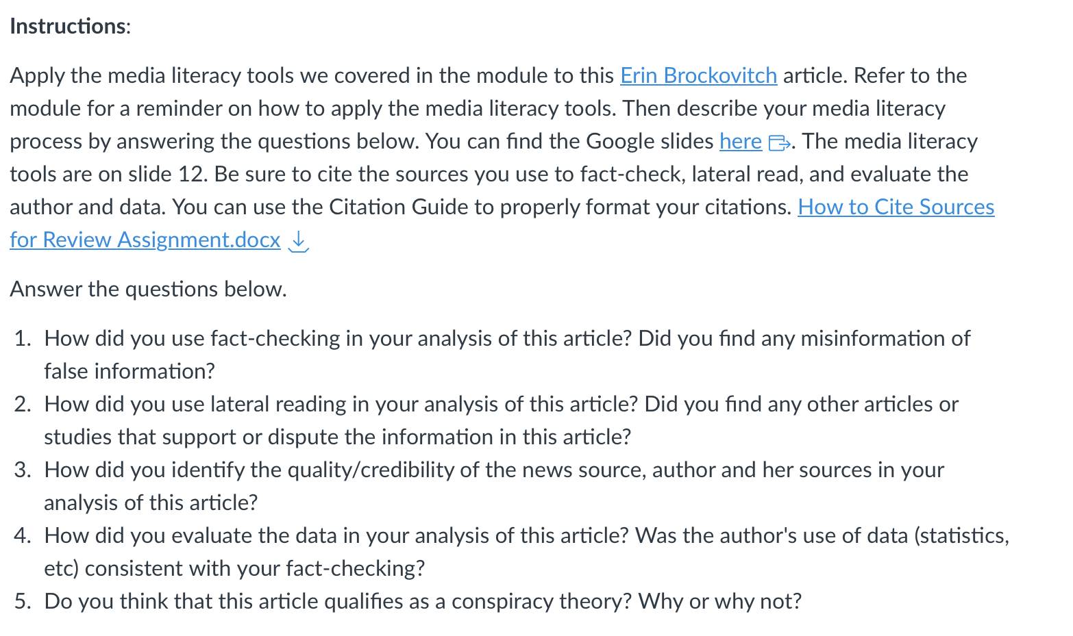 How to Cite Sources for Review Assignments Using