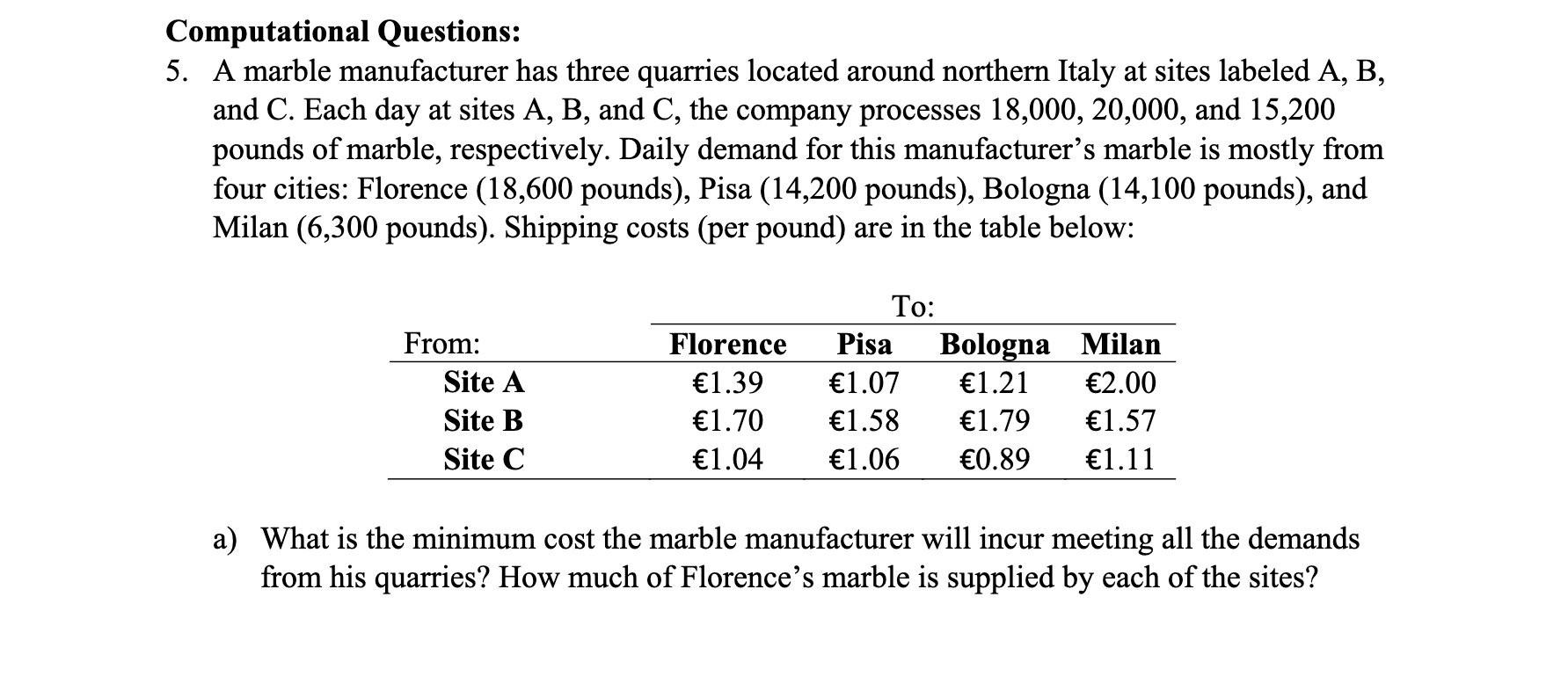 Answers using excel. Tell me how to do it , and