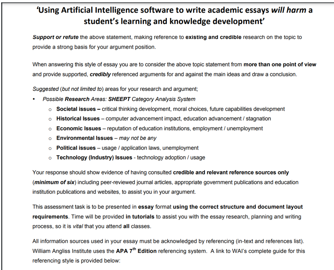 'Using Artificial Intelligence software to write