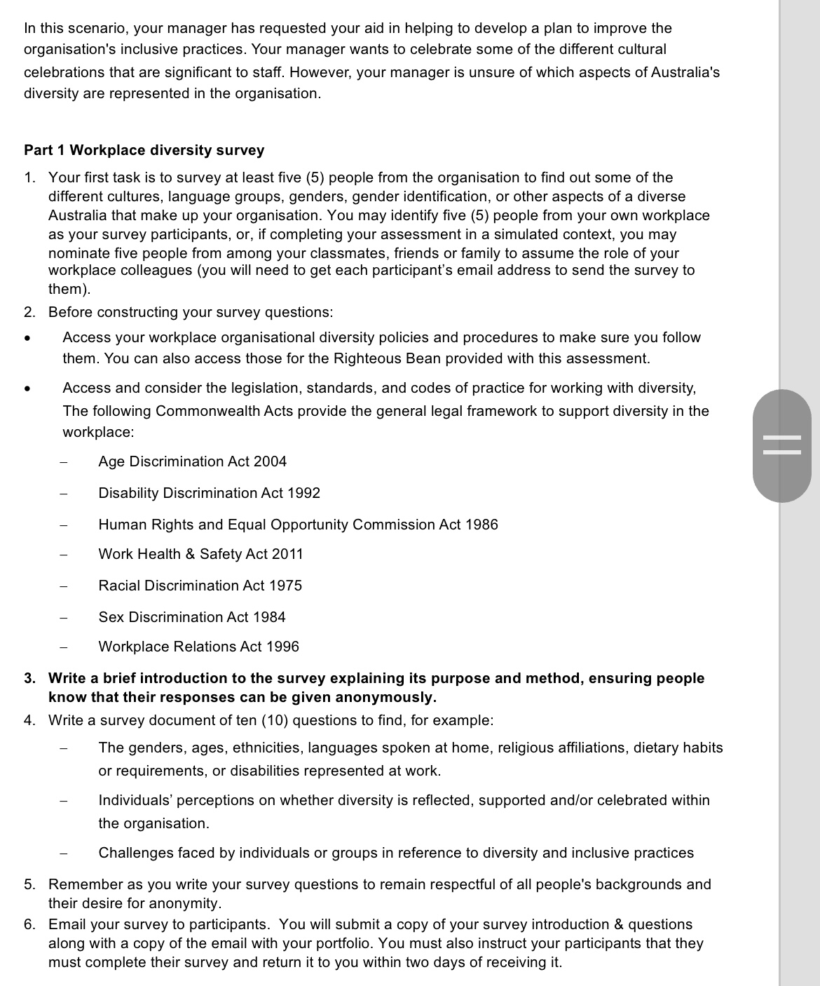 Hi please provide introduction for survey using