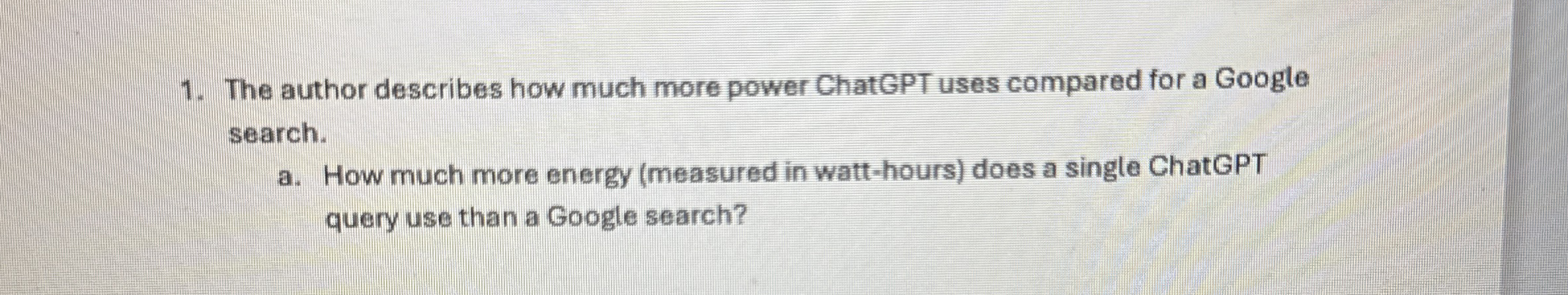 The author describes how much more power ChatGPT