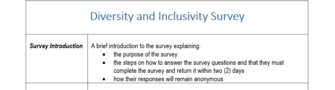 Hi please provide introduction for survey using