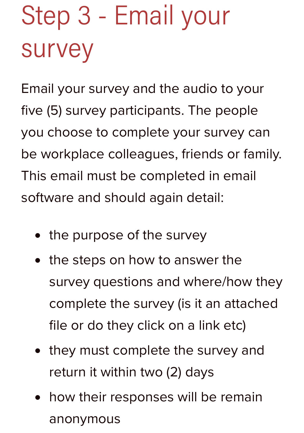 Hi please provide introduction for survey using