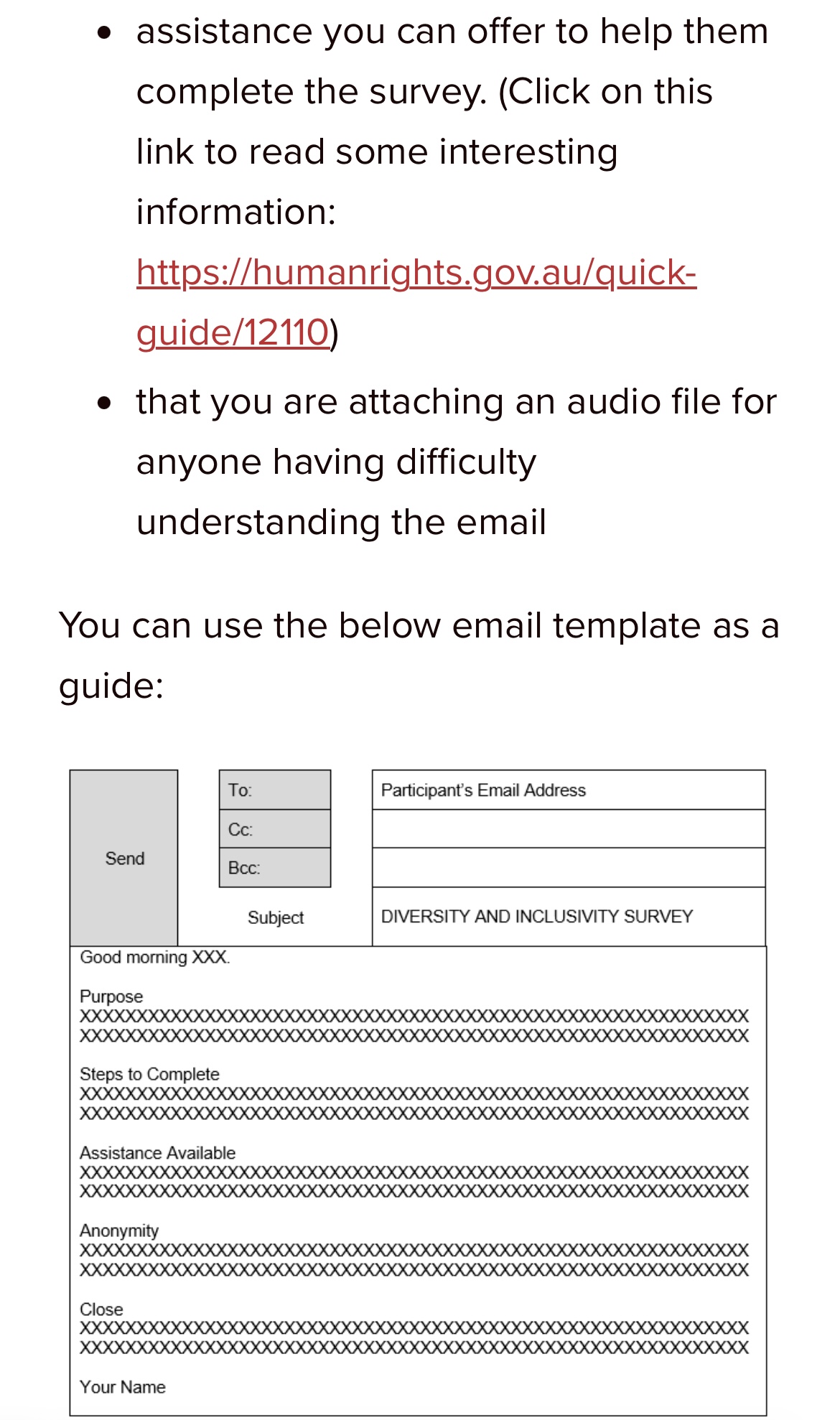 Hi please provide introduction for survey using