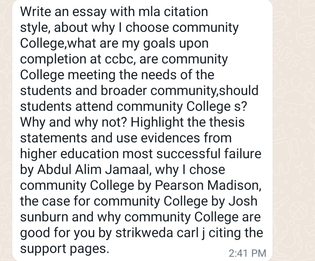 Write an essay with mla citation style, about why