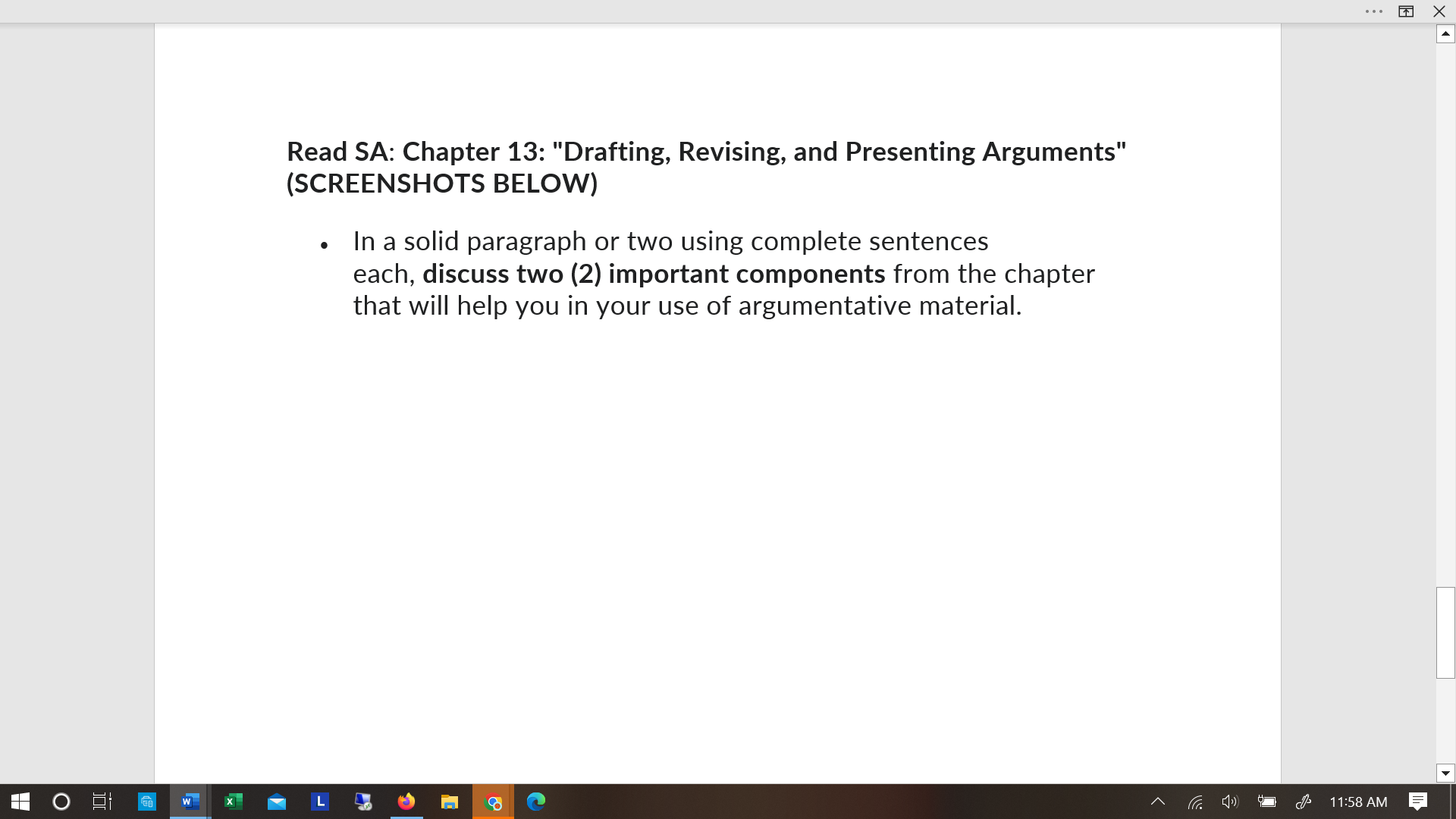 PLEASE HELP . . . X Read SA: Chapter 13: