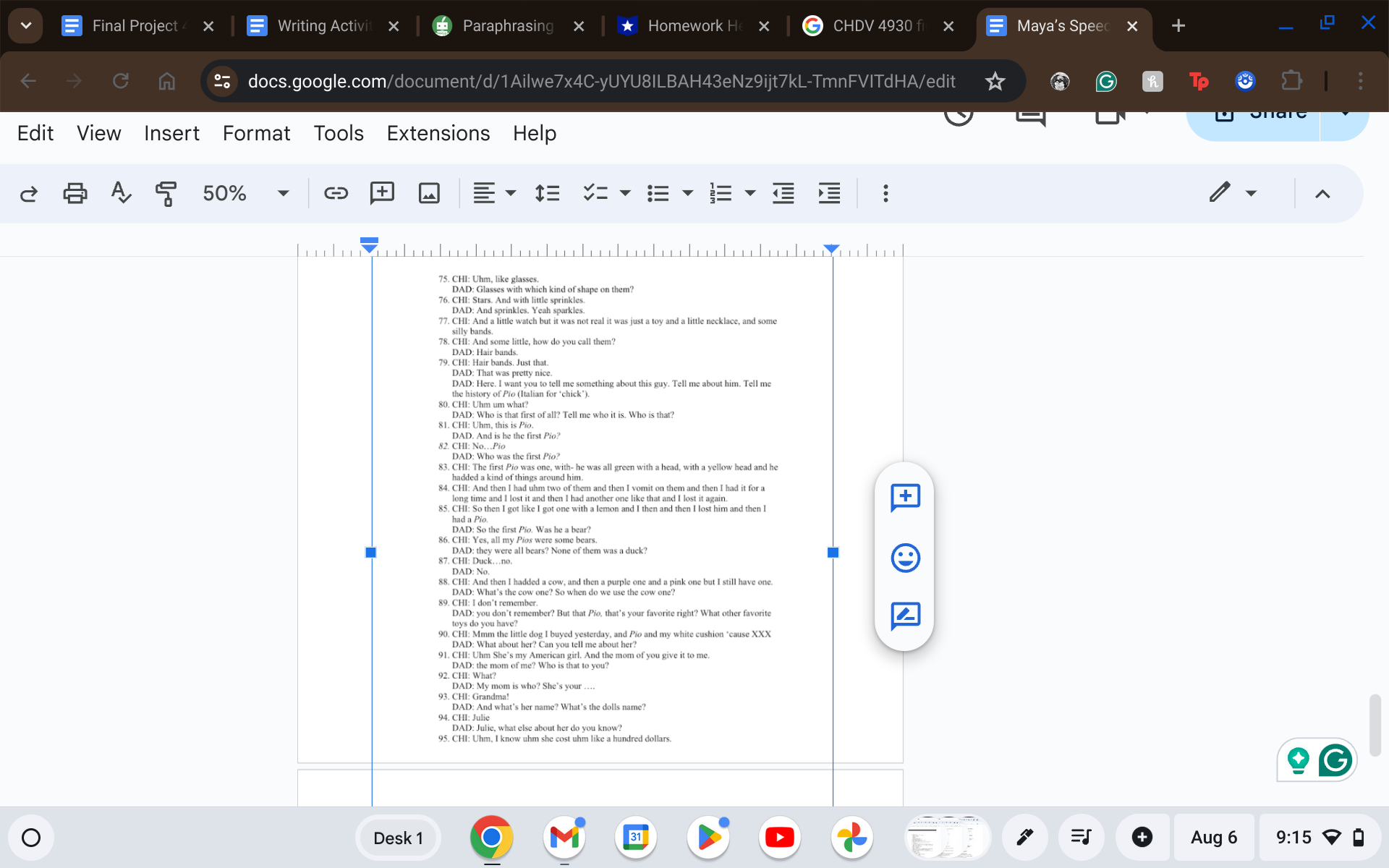 Examine Maya's Transfer Errors - First Define