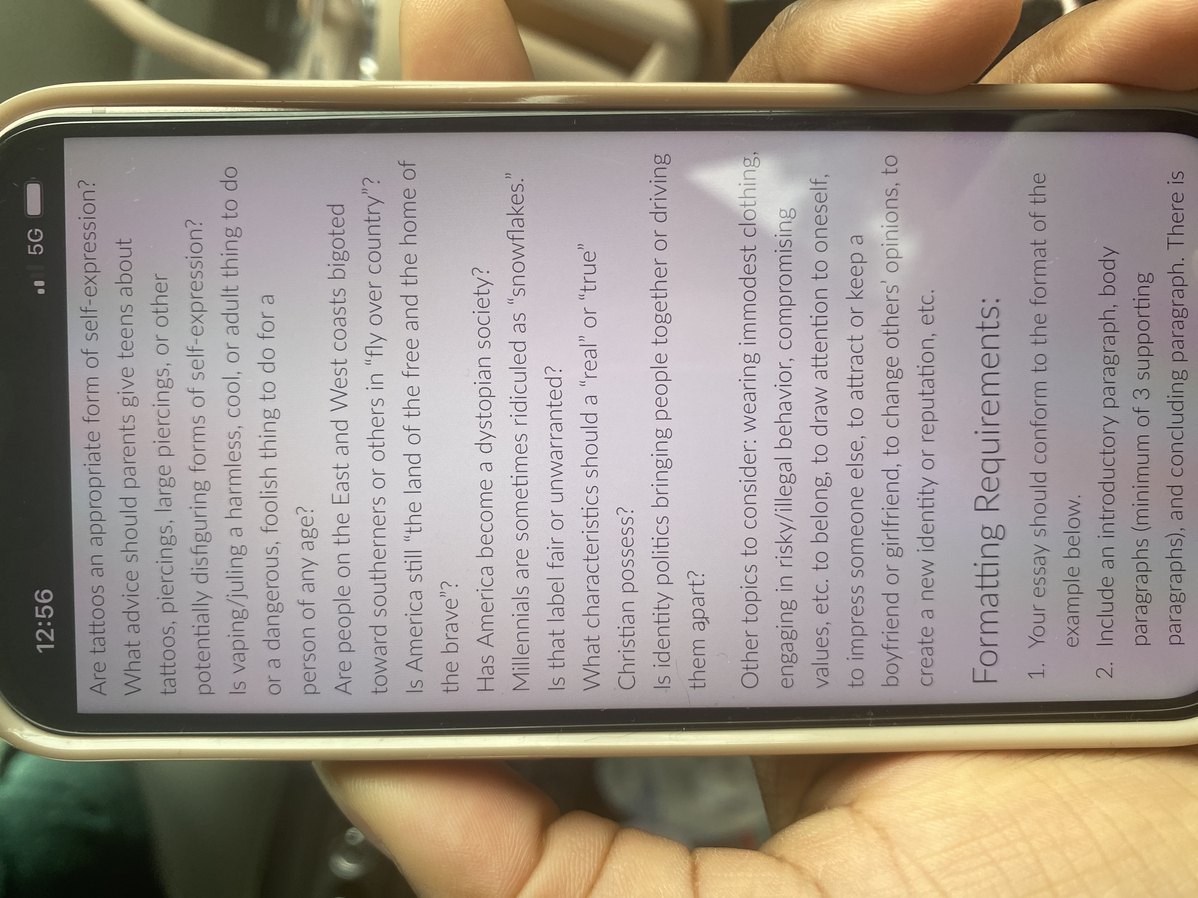 Instructions: Compose an argumentative essay