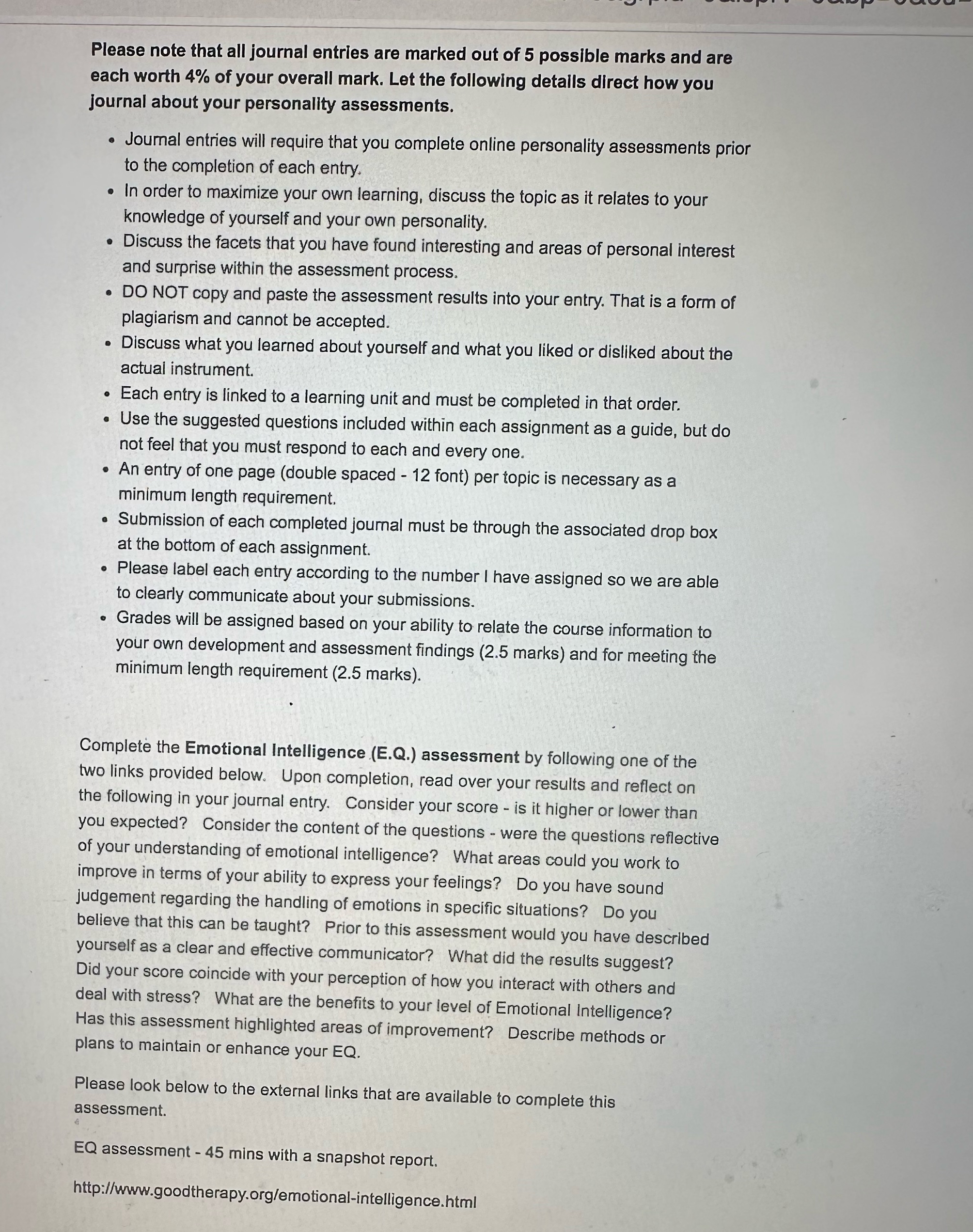 Please please help me with this assignment - eIt