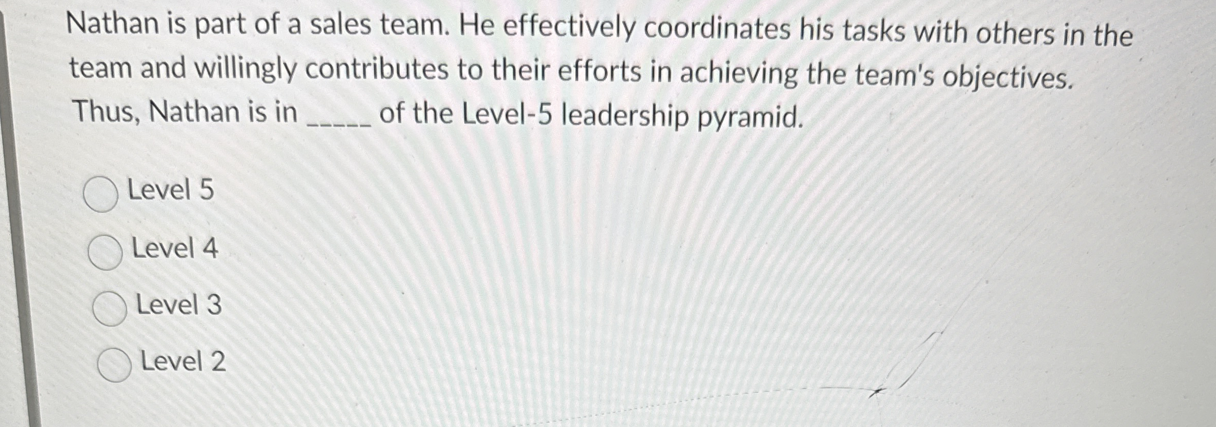 Nathan is part of a sales team. He effectively