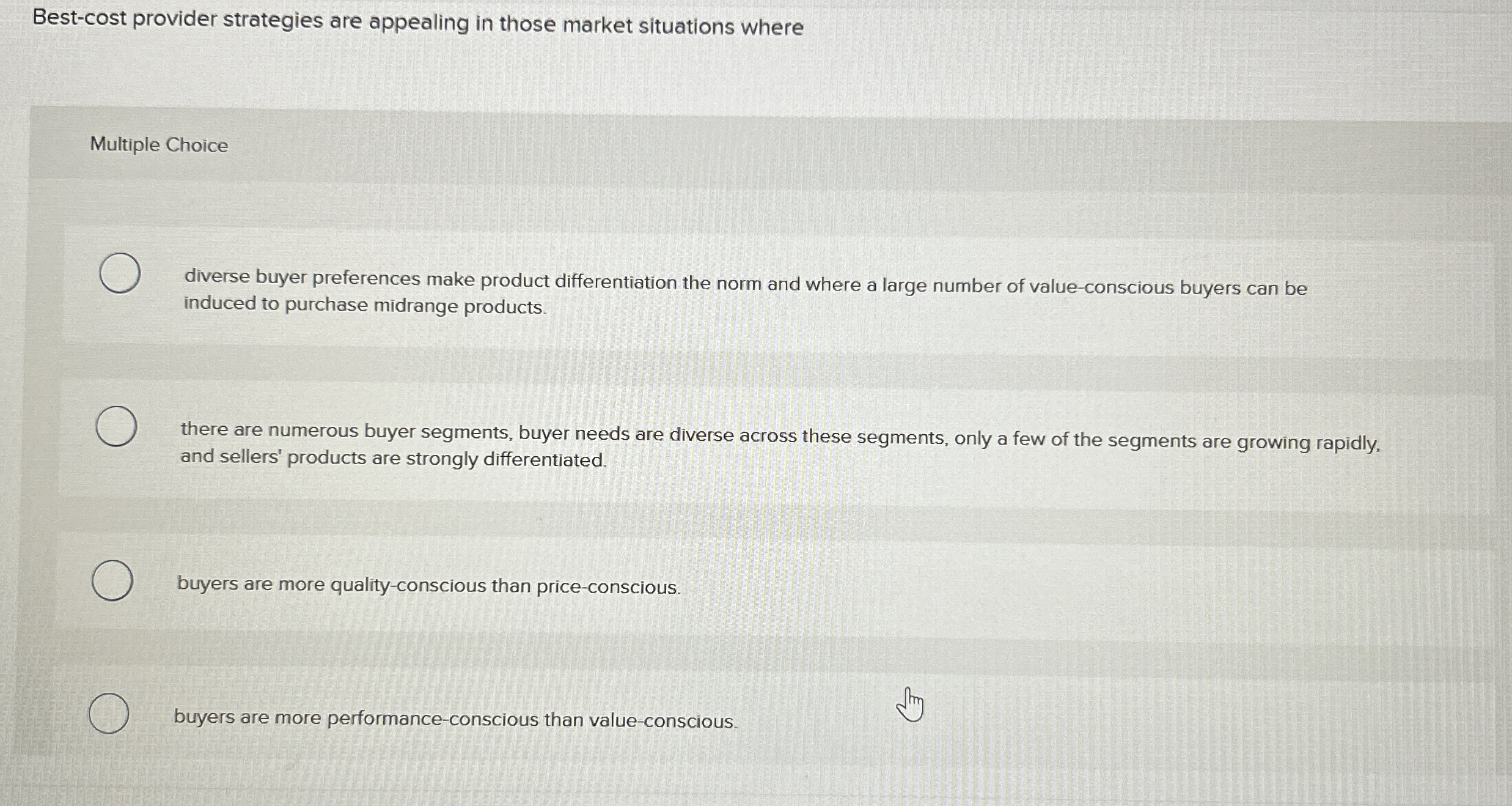 Best - cost provider strategies are appealing in