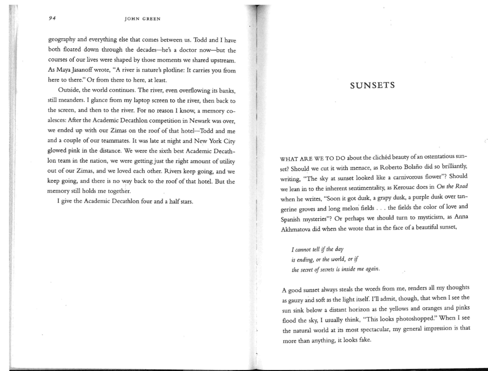 For this assignment, you can write about anything