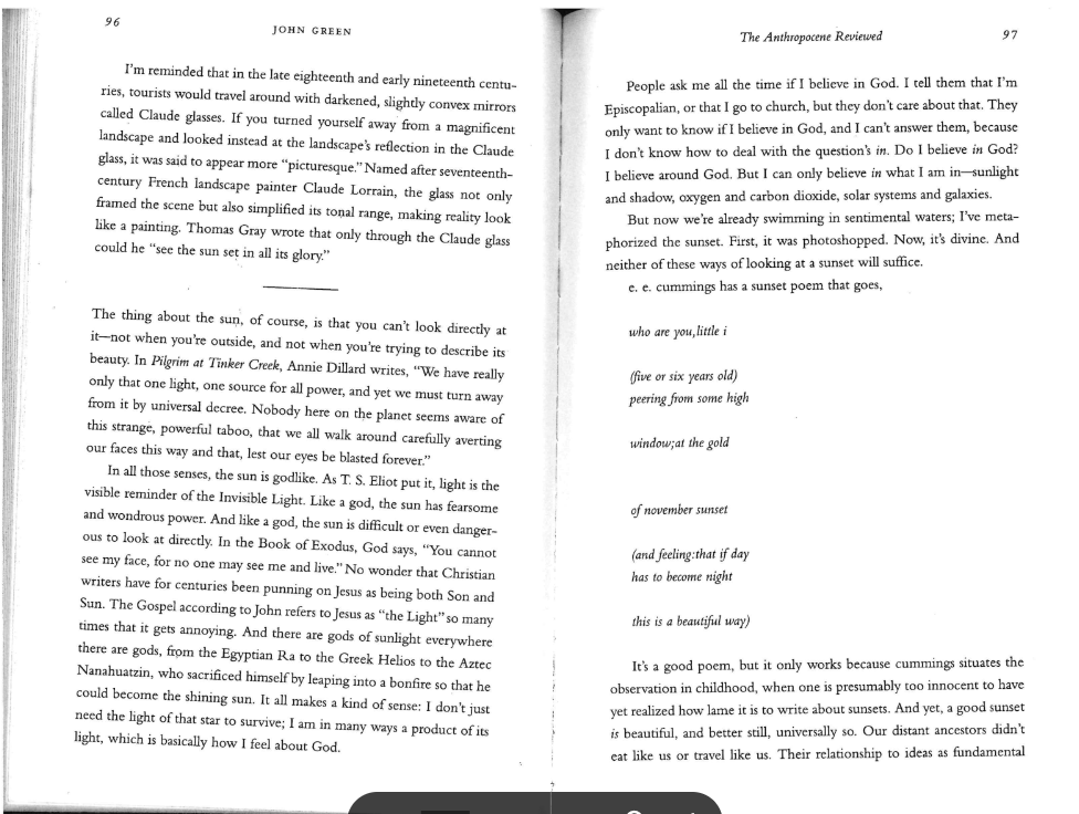 For this assignment, you can write about anything