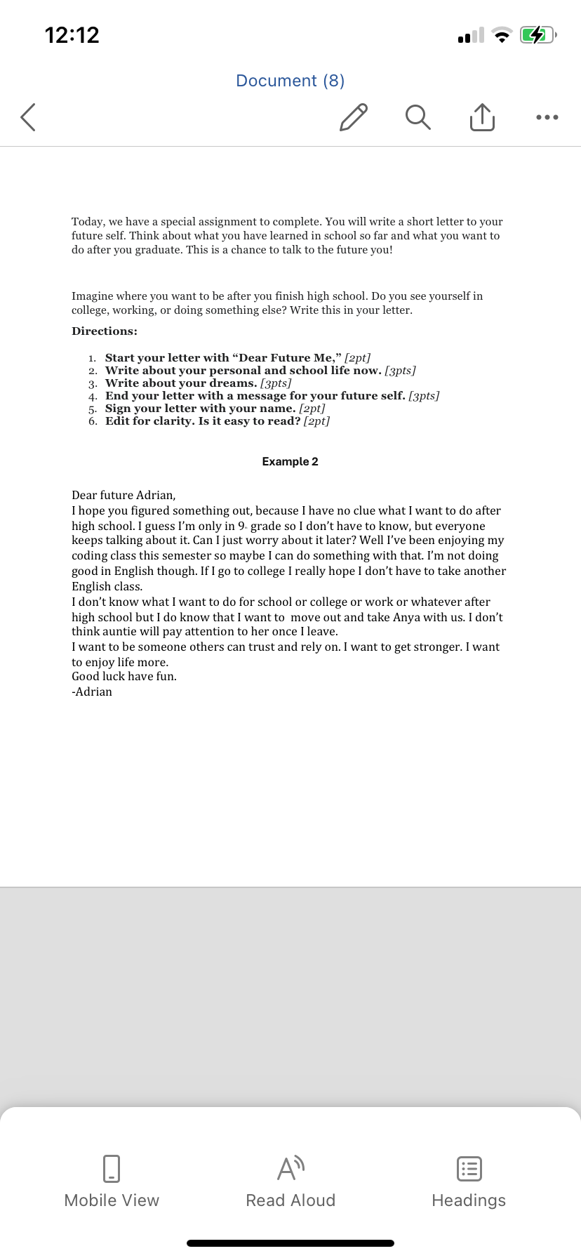 12:12 u = %) Document (8 ) 7 o - Today, we have a