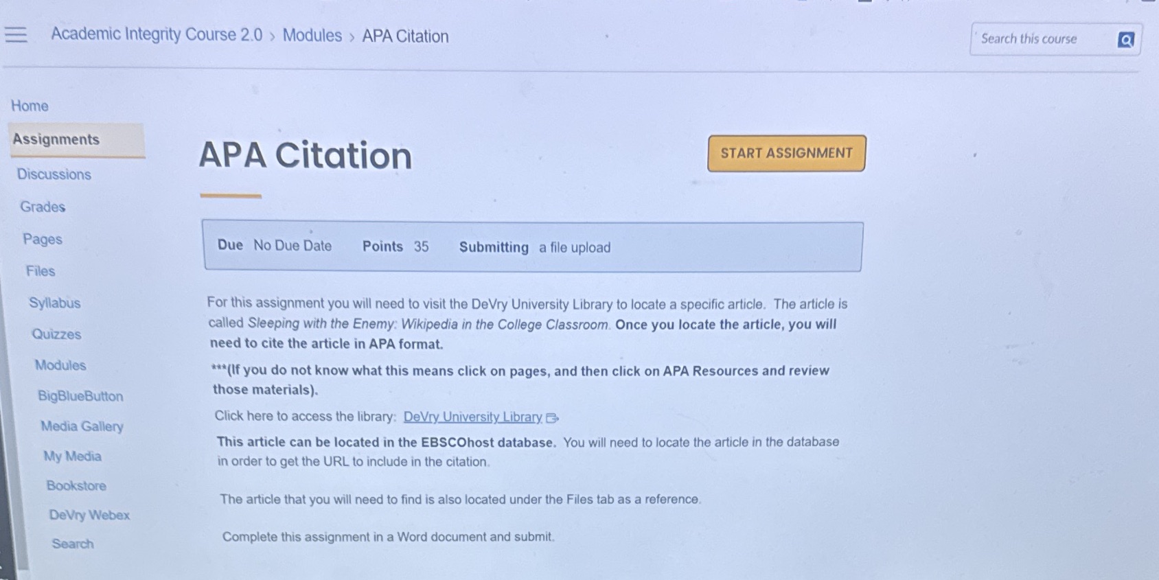 article, you will need to cite the article in APA