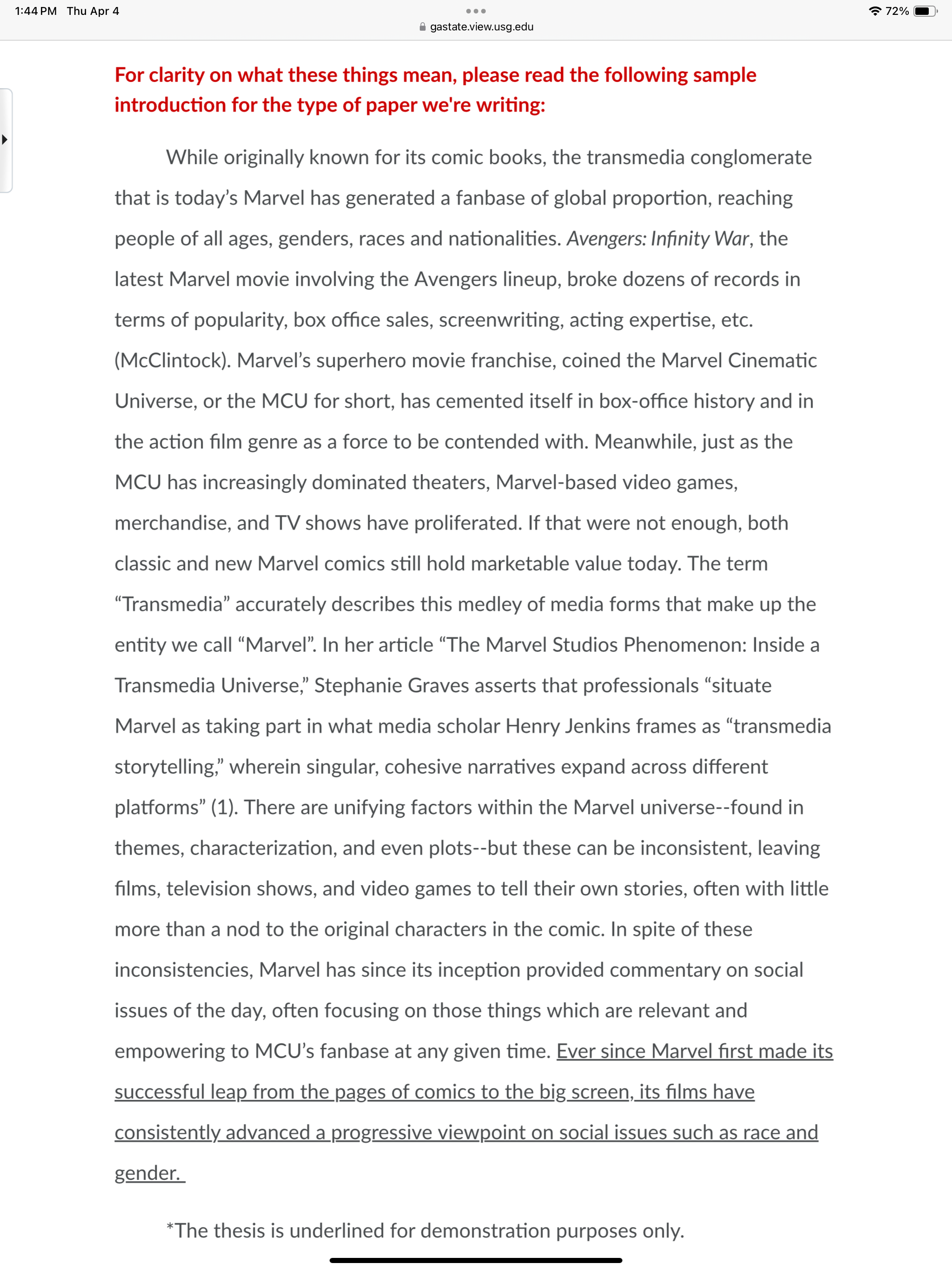 Write a pre-writing or draft on my Research Paper