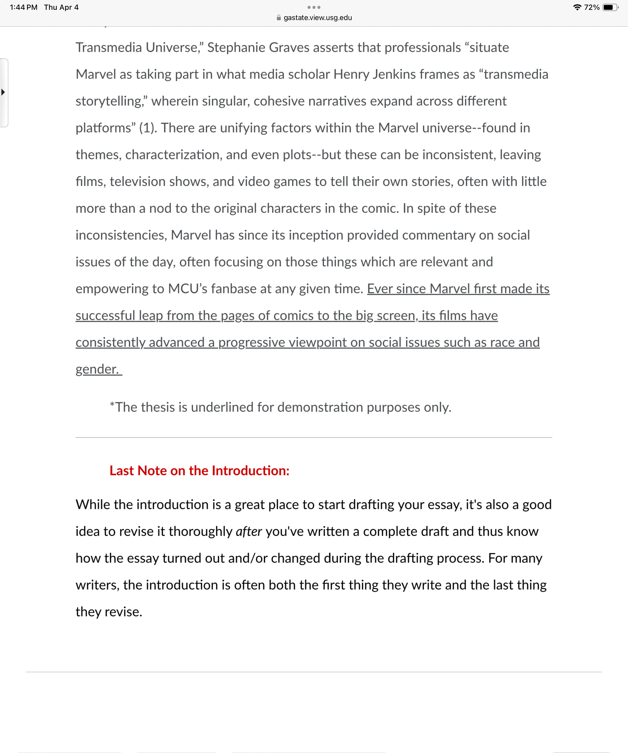 Write a pre-writing or draft on my Research Paper