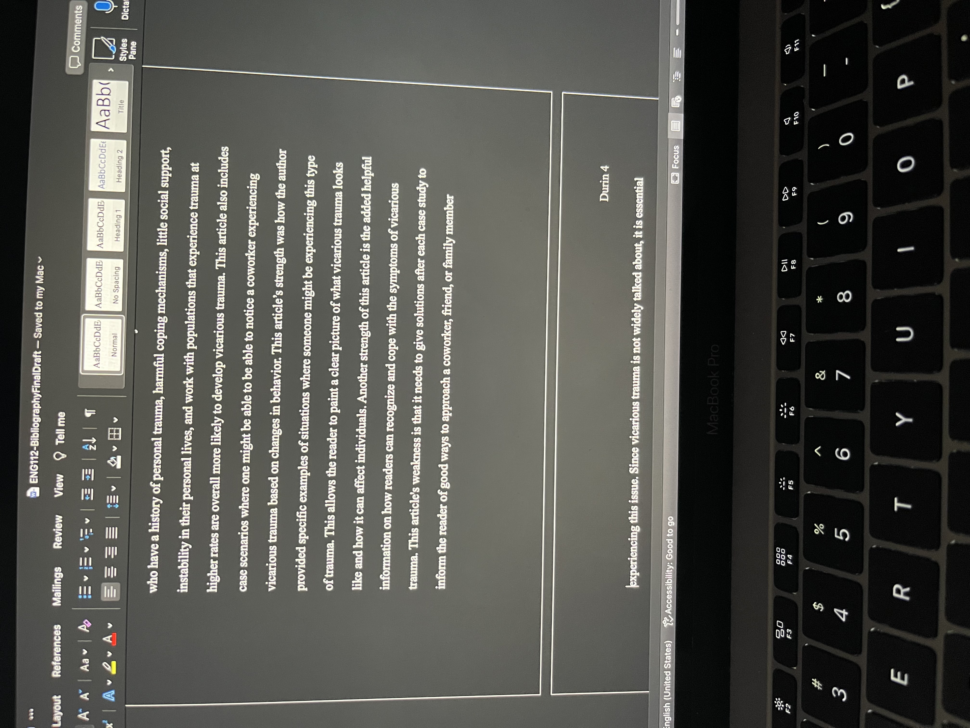 I need help figuring out how to write a discourse