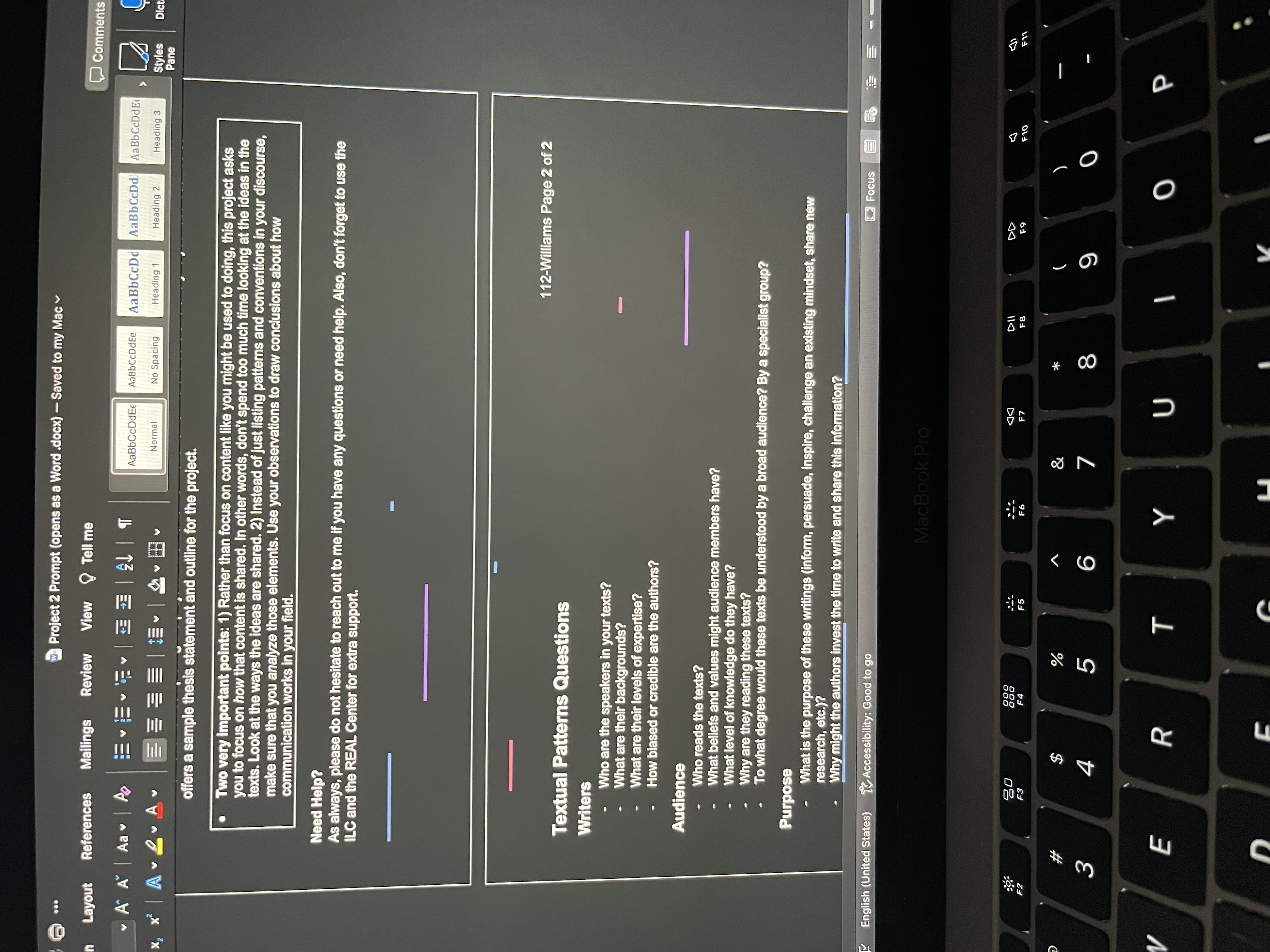 I need help figuring out how to write a discourse