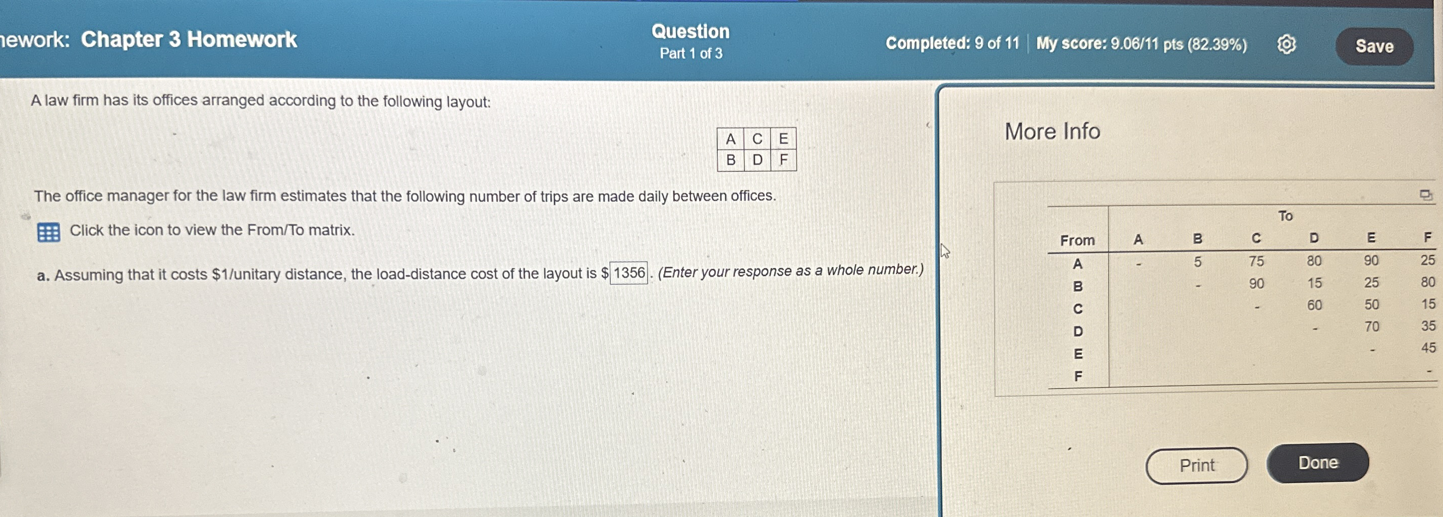 ework: Chapter 3 Homework Question Part 1 of 3