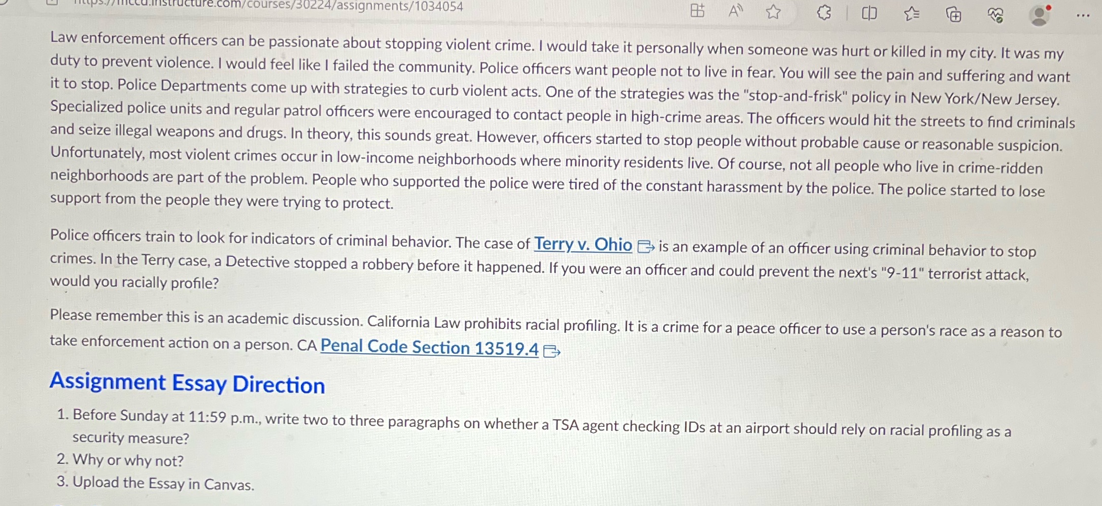 Main prompt is write two to three paragraphs on