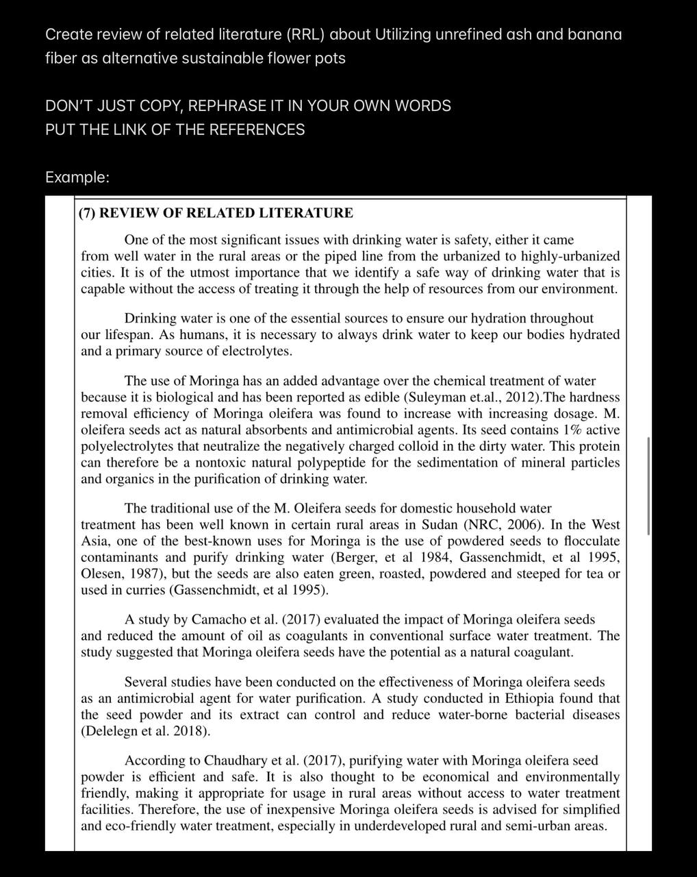 Read the directions & do the activity Own answer