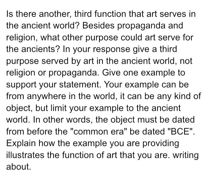 |s there another, third function that art serves