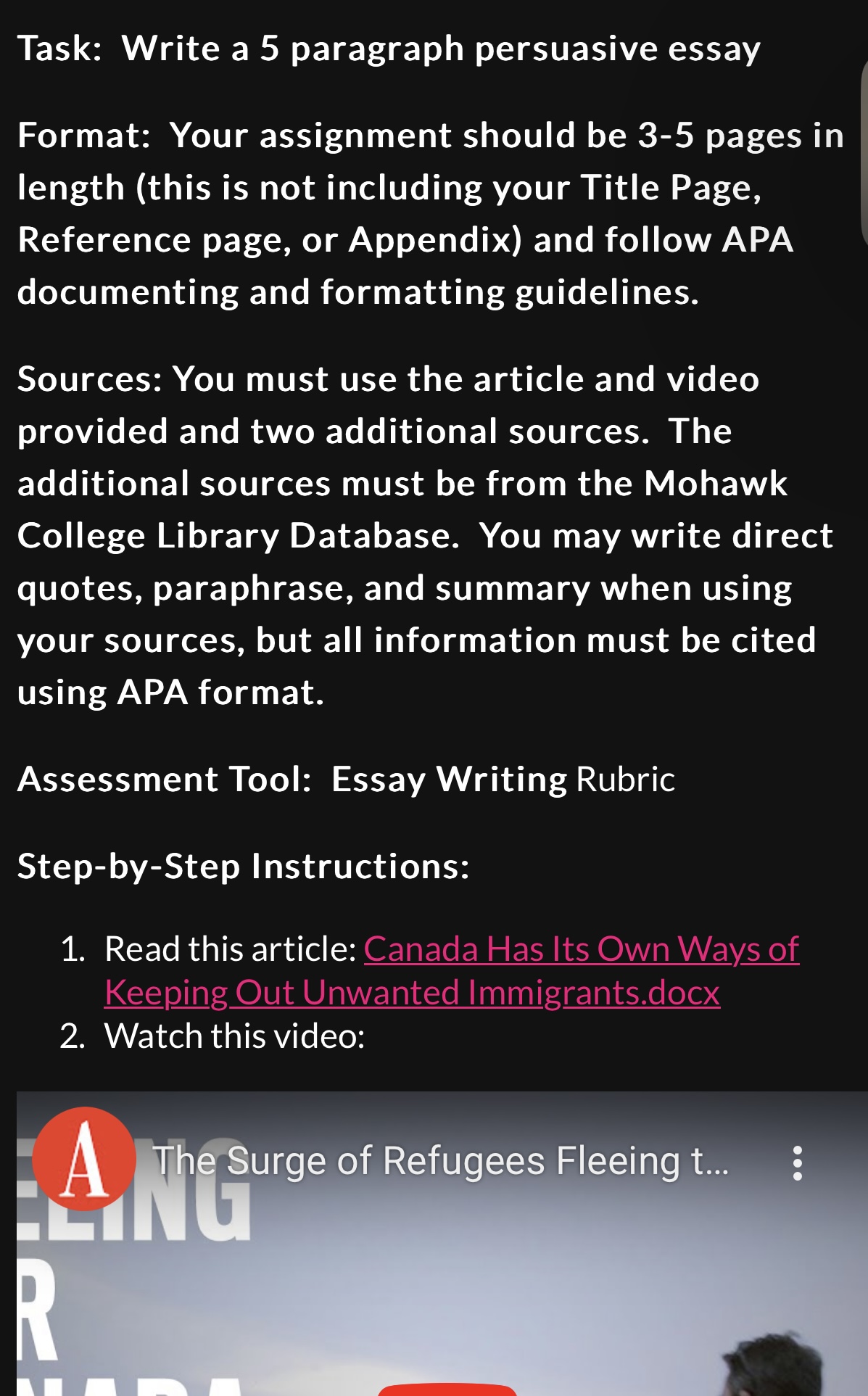 Task: Write a 5 paragraph persuasive essay