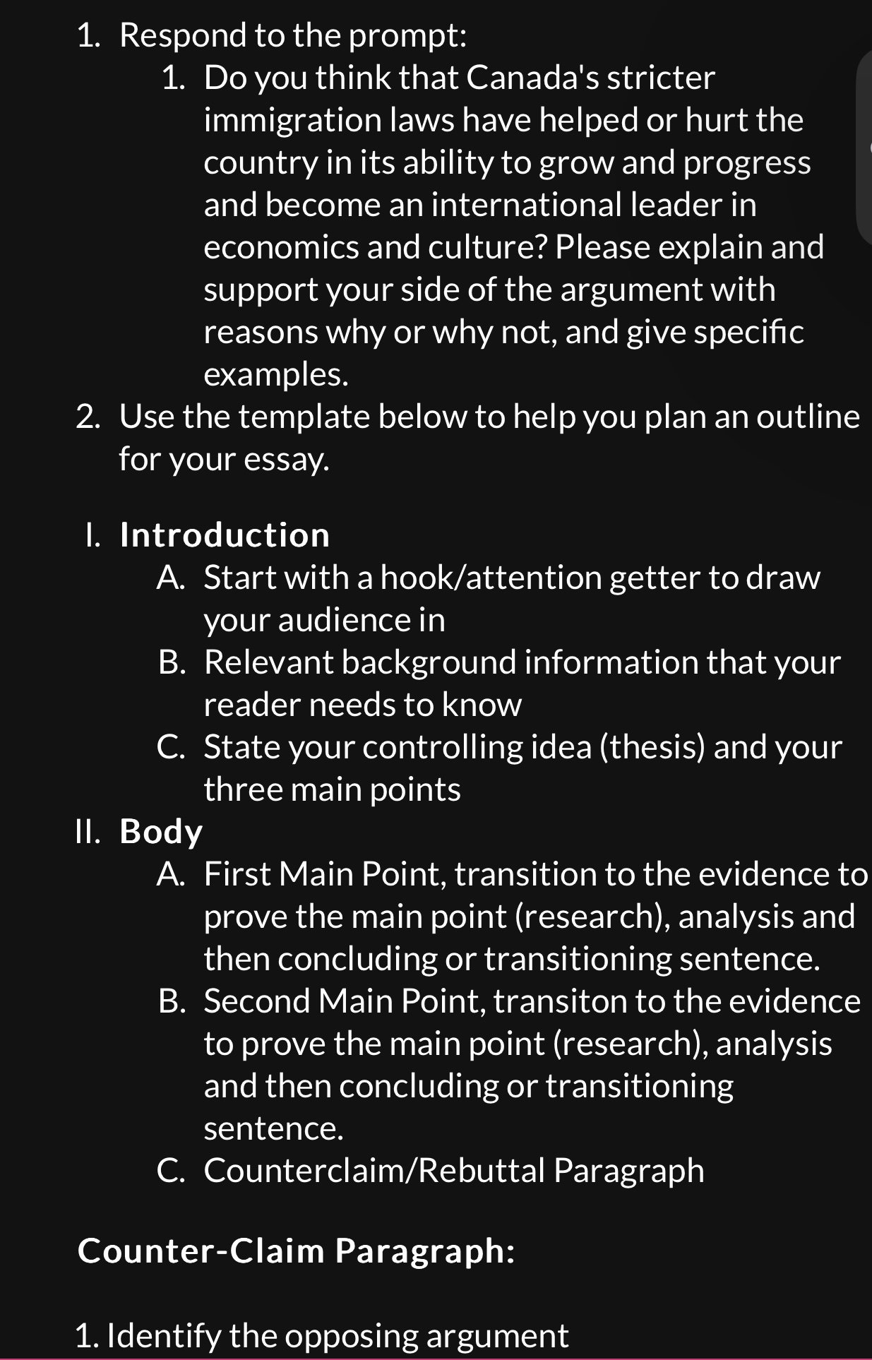 Task: Write a 5 paragraph persuasive essay