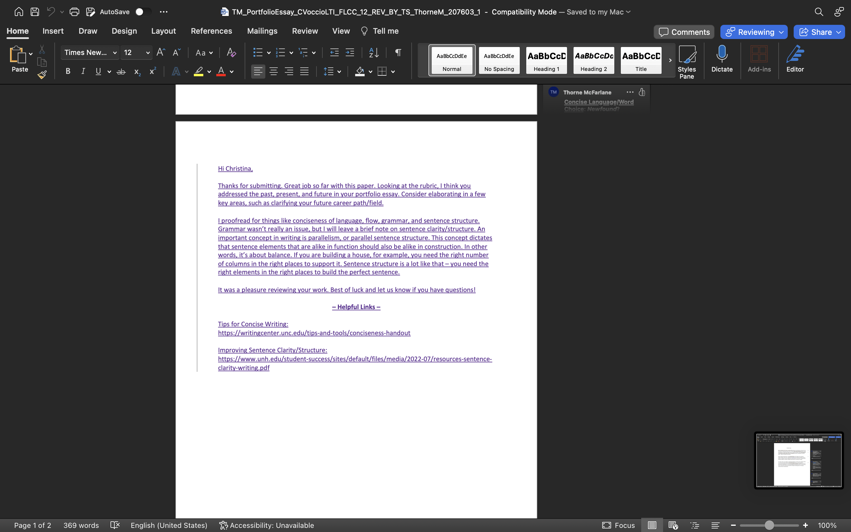 Final Draft Portfolio Submission Assignment n HP