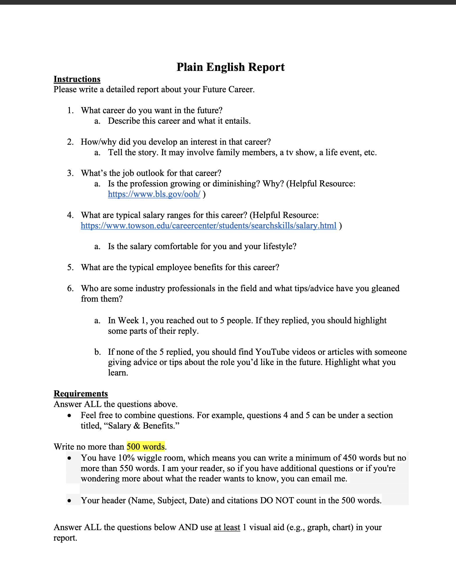 Plain English Report HERE Plain English Report