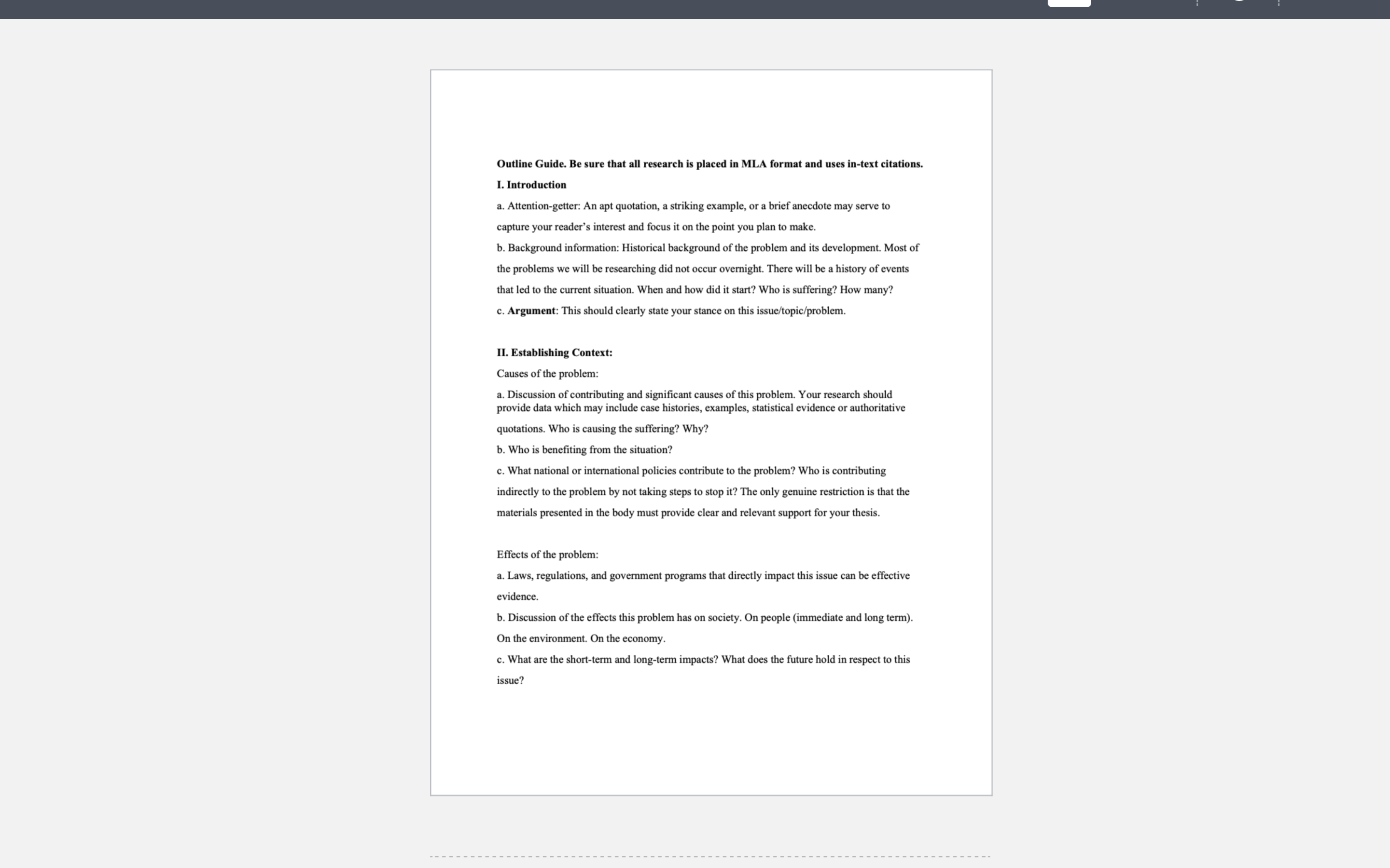 write a outline for this question: How can