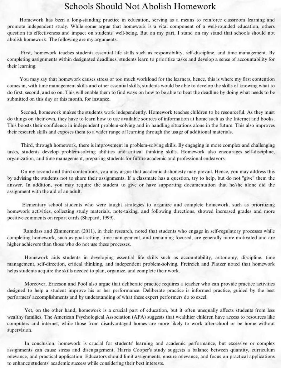 Create your own position paper about - Should