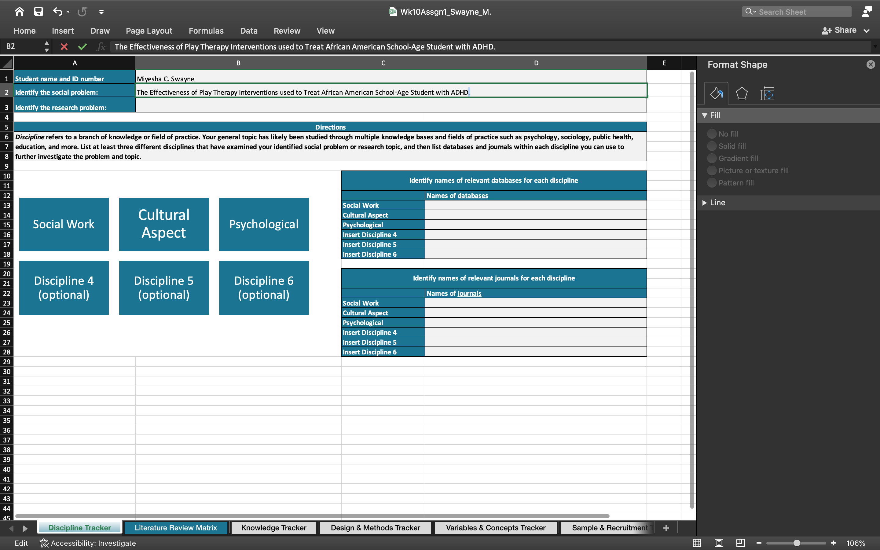 Your Expanded Literature Review Matrix document