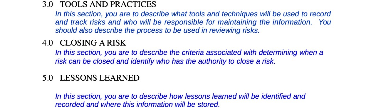 3.0 TOOLS AND PRACTICES In this section, you are