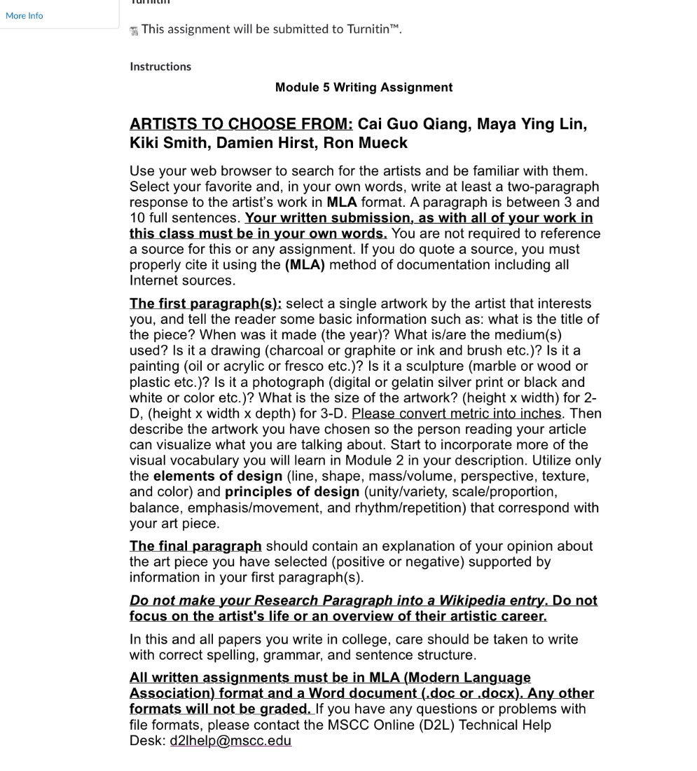 More Info LR % This assignment will be submitted