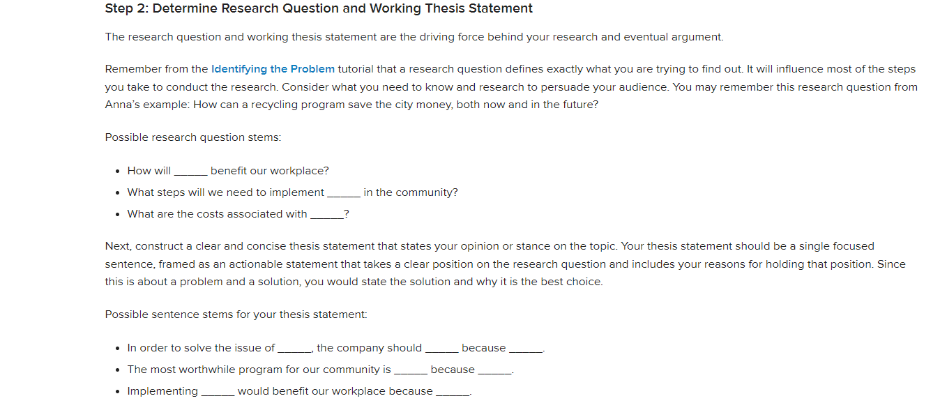 Touchstone 1.2: Outline a Persuasive Proposal