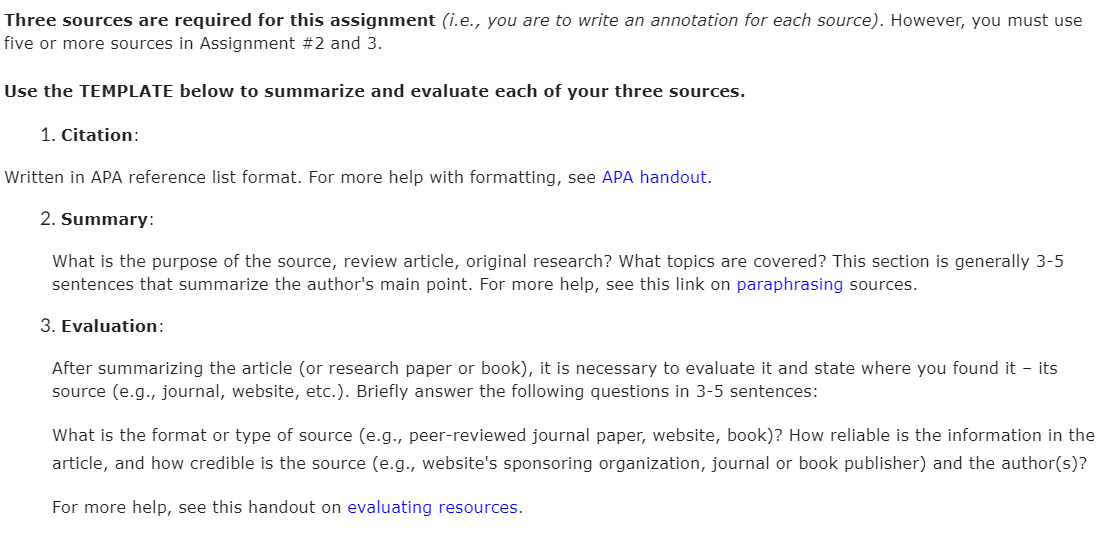Instructions Assignment 1: The Annotated