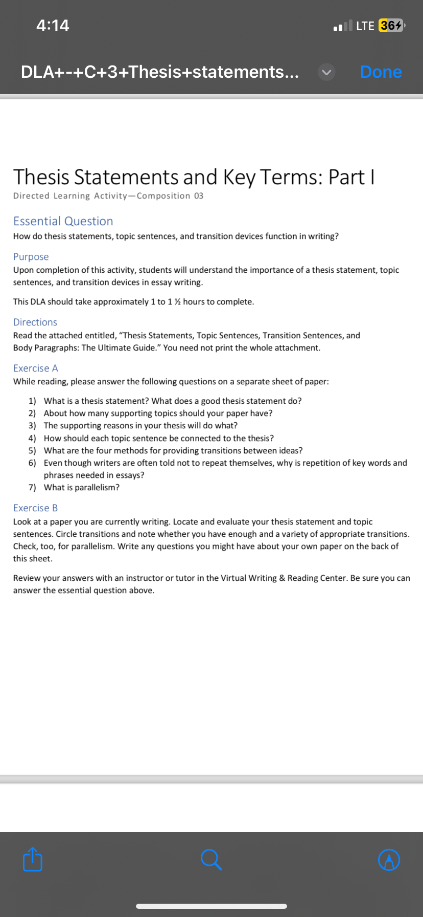 P DLA+-+C+3+Thesis+statements... Thesis