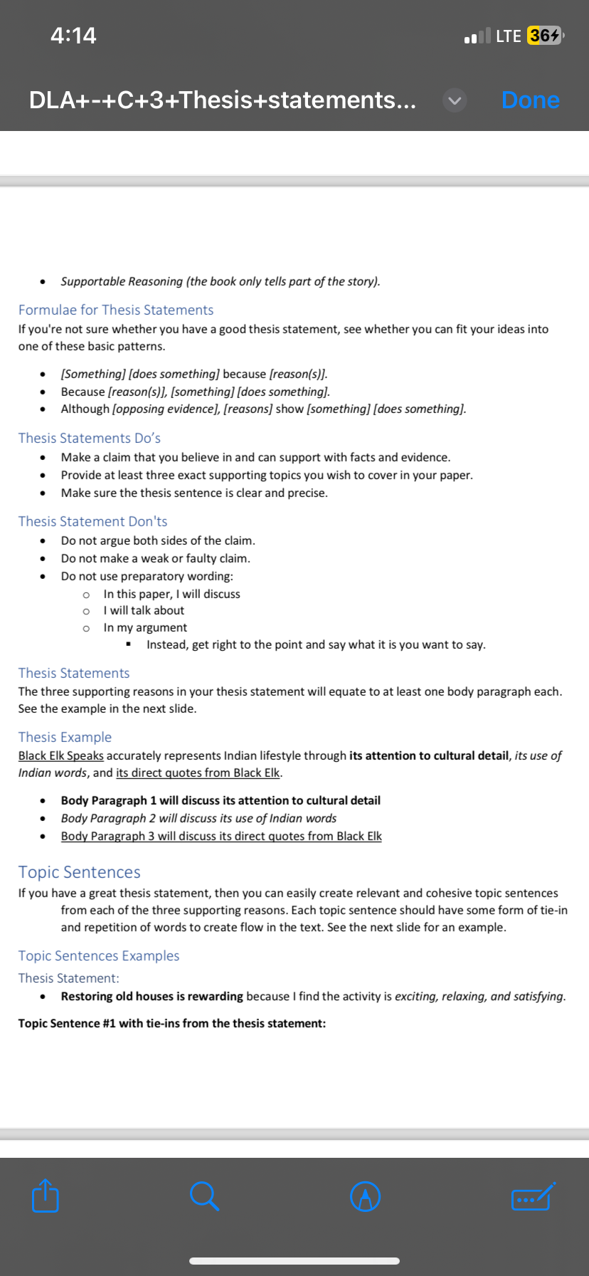 P DLA+-+C+3+Thesis+statements... Thesis