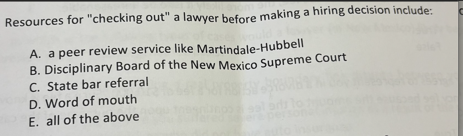 Resources for "checking out" a lawyer before