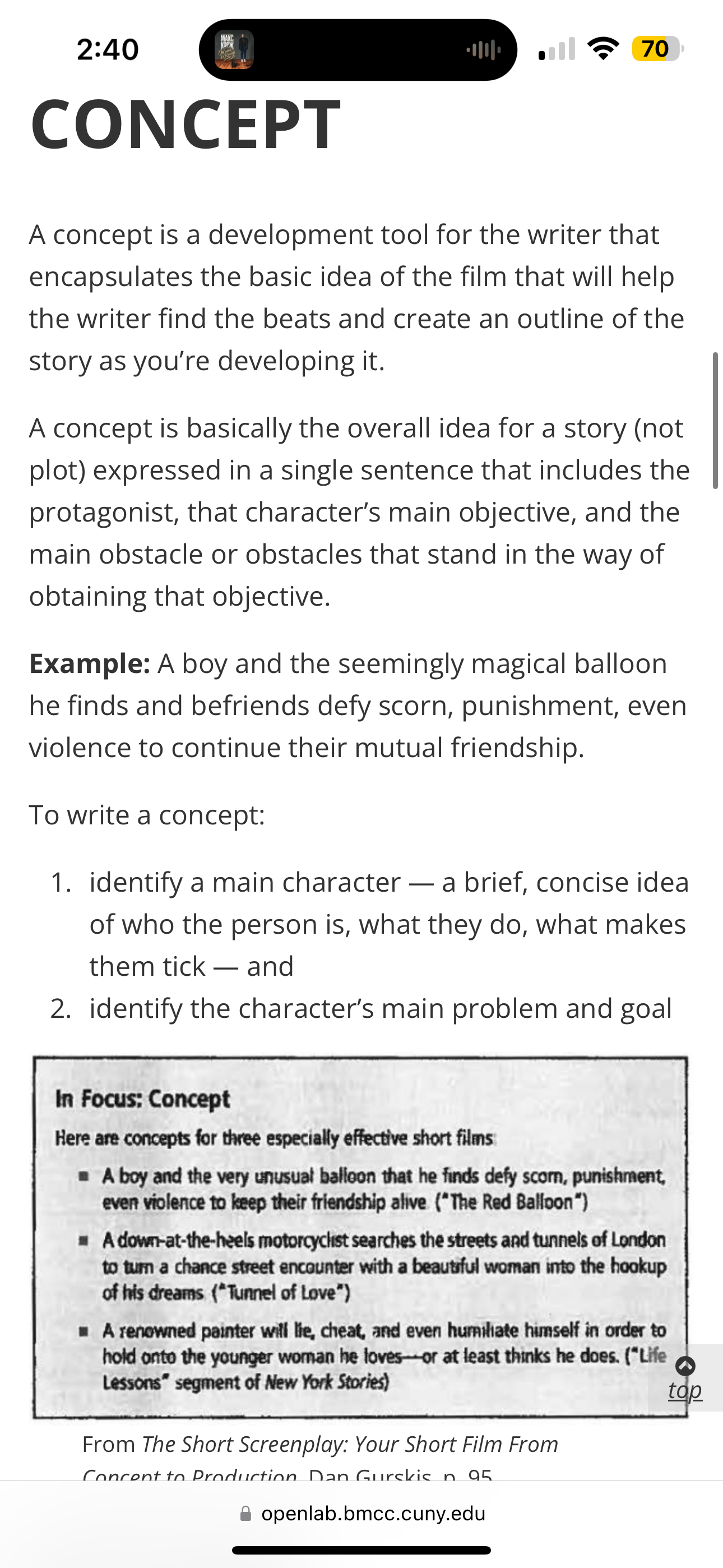 WRITING YOUR TREATMENT: SOME GUIDELINES FOR A