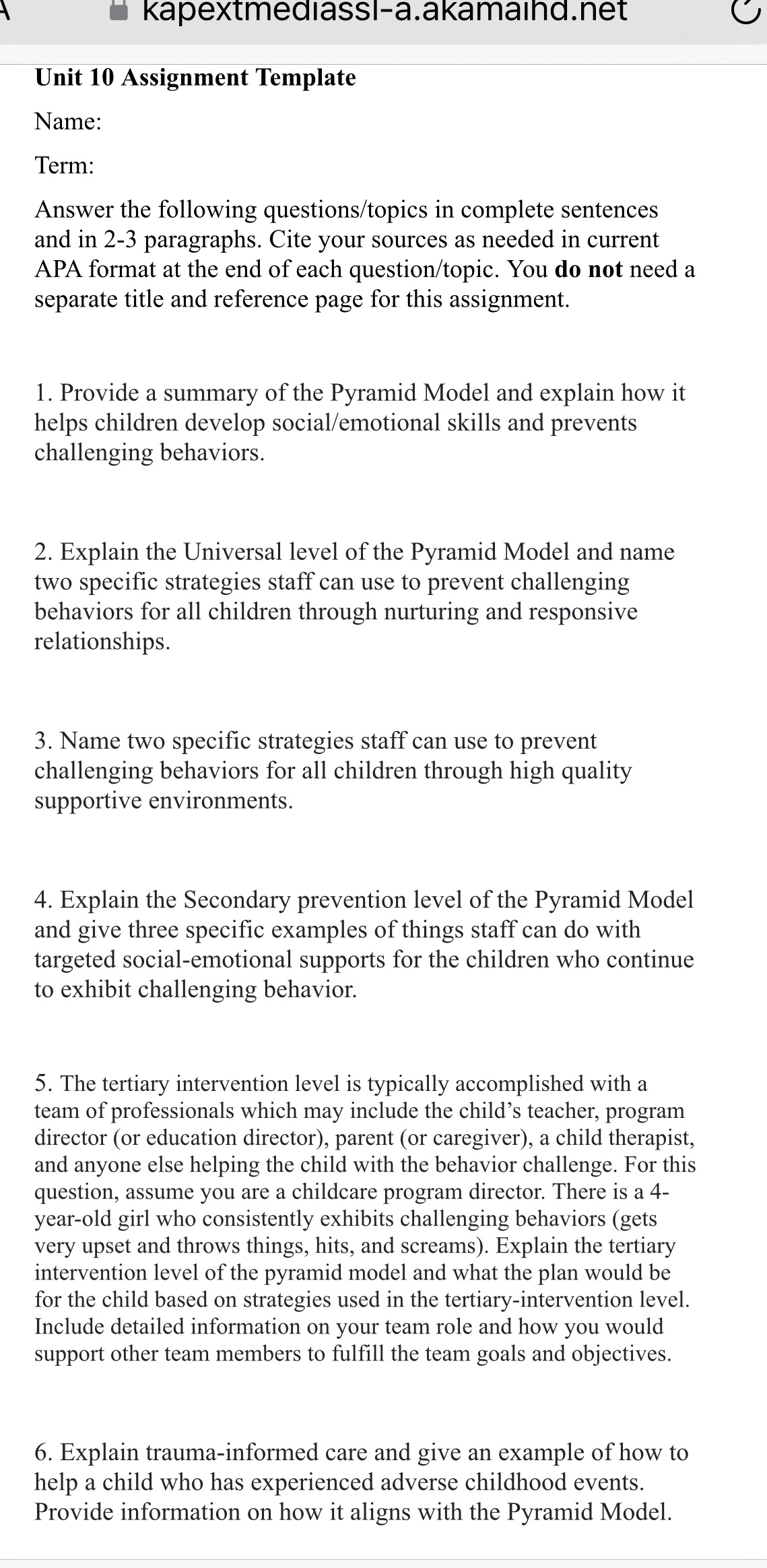 Please help me with my assignment \\ #