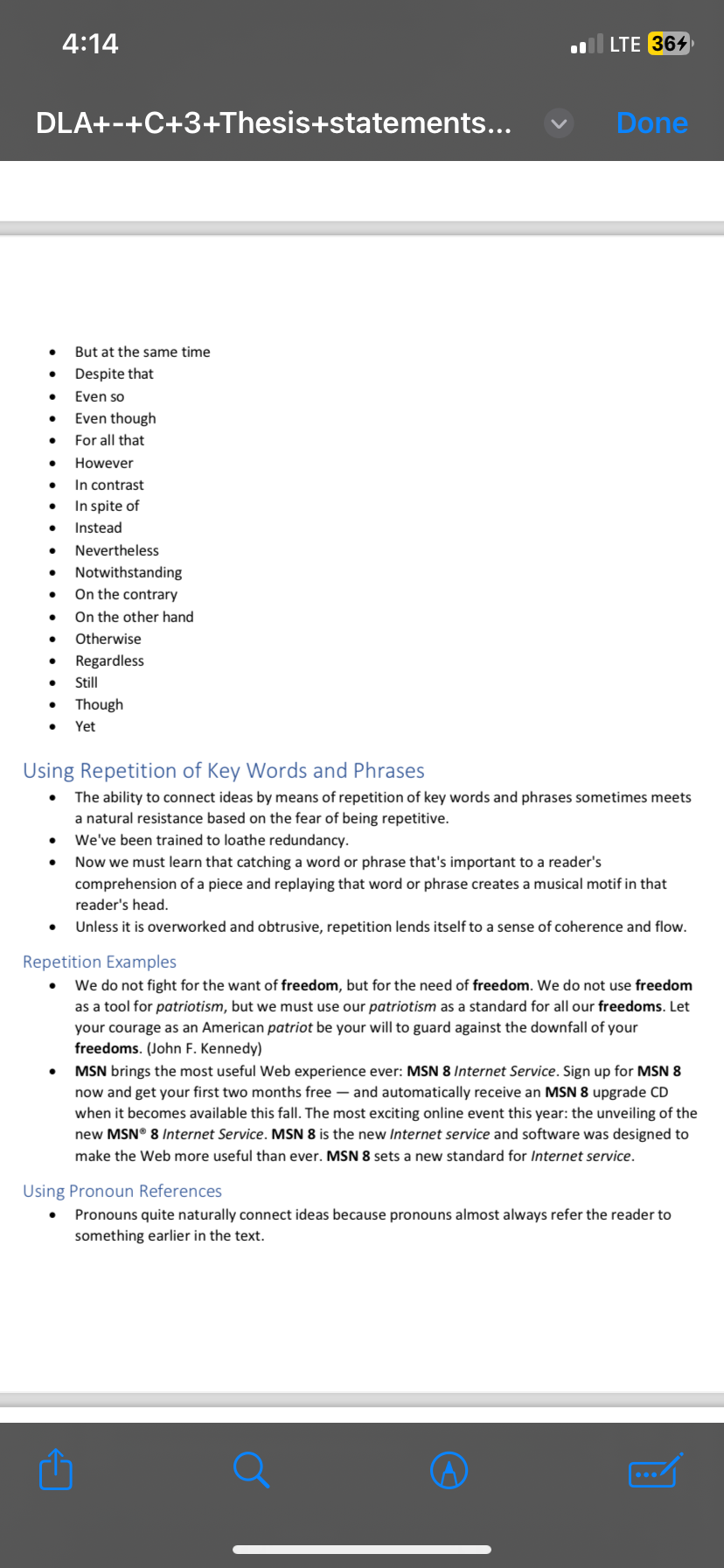P DLA+-+C+3+Thesis+statements... Thesis