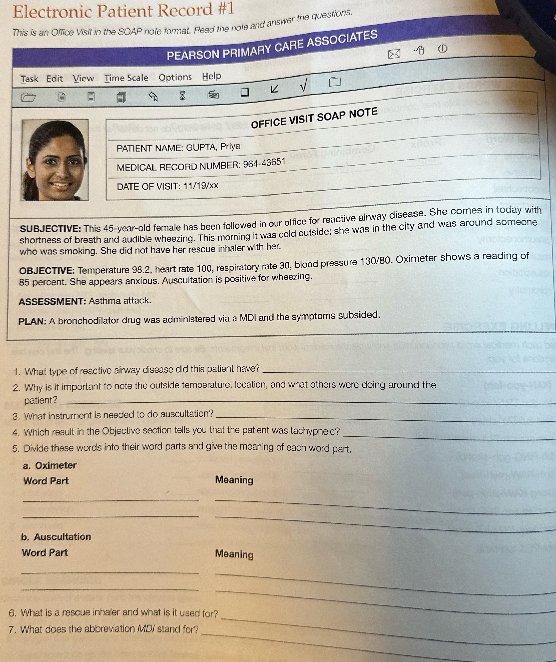 Could I get some help on problems # 1-7 please