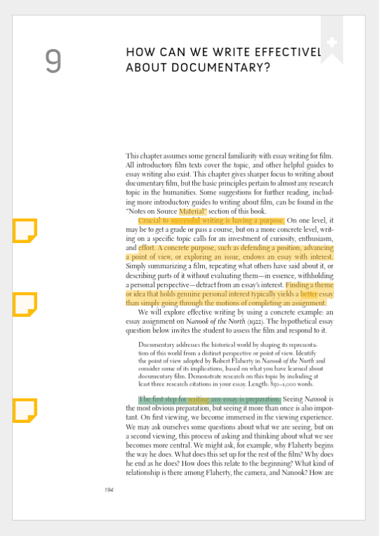 Read: Chapter Nineof Introduction to Documentary