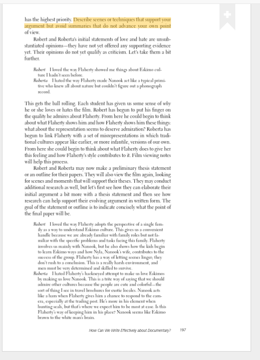 Read: Chapter Nineof Introduction to Documentary